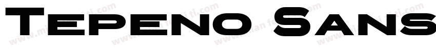 Tepeno Sans Bold字体转换